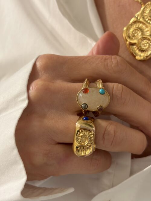 Bague Chevaliere CALYPSO Ring Signet CALYPSO by Sande Paris jewellery.