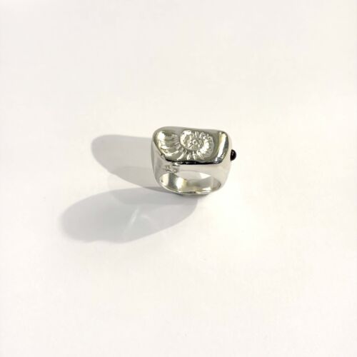 Bague Chevaliere CALYPSO argent Ring Signet CALYPSO sterling silver by Sande Paris jewellery
