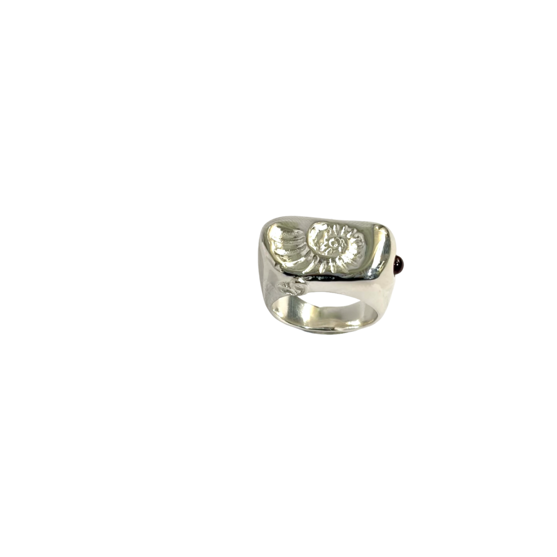 Bague Chevaliere CALYPSO argent Ring Signet CALYPSO sterling silver by Sande Paris jewellery argent massif sterling silver
