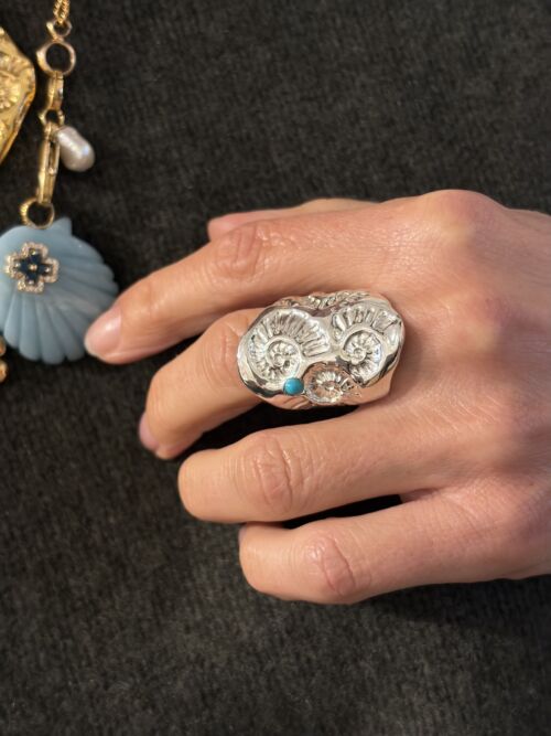 Bague large CALYPSO argent Large Ring CALYPSO sterling silver by Sande Paris jewellery bijoux
