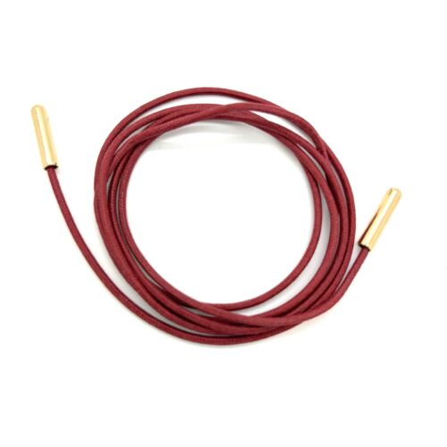 Cordon en coton bordeaux cotton Cord necklace burgundy by SANDE PARIS