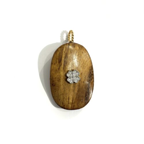 Pendentif bois ZOE pendant in wood natural by Sande paris