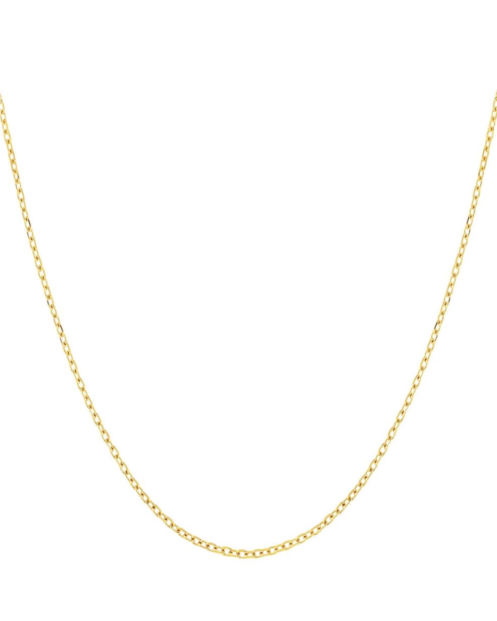 Chaîne Fine maille Forçat ronde - Or 18 carats