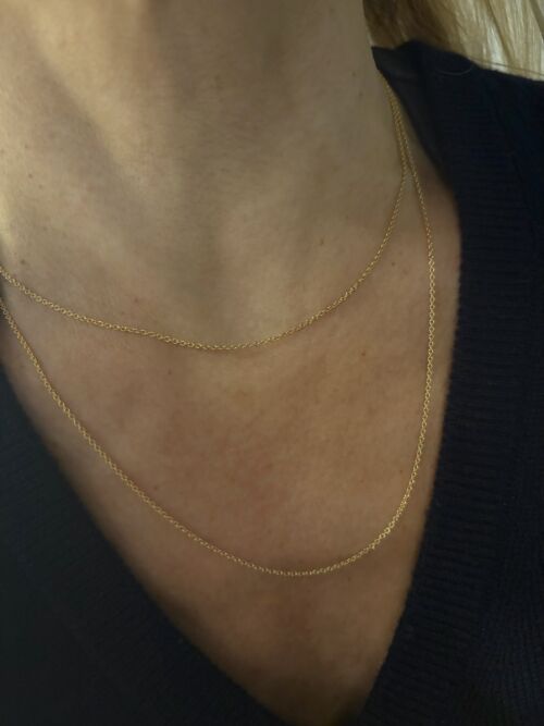 Chaine fine OR 18 carats fine chain 18K by Sande Paris