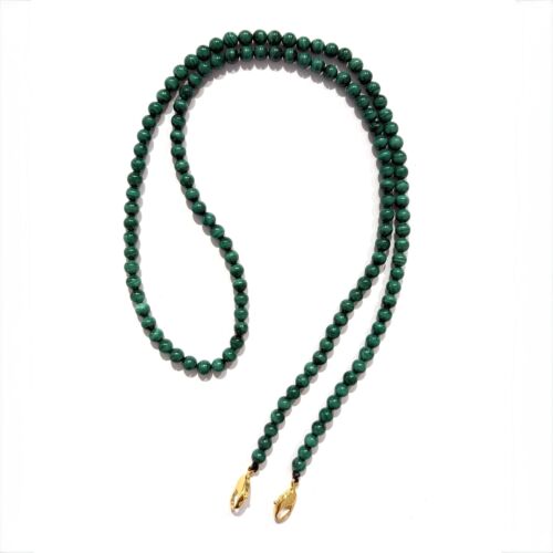 Sautoir Long Necklace Malachite by Sande Paris Bijoux