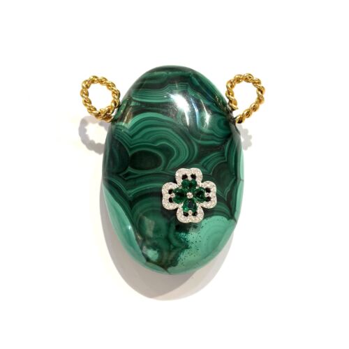 Pendentif Malachite Jacky pendant by Sande Paris