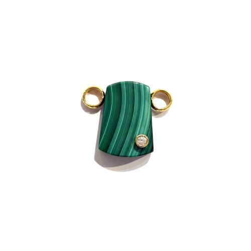 Pendentif Malachite NATHAN pendant by Sande Paris