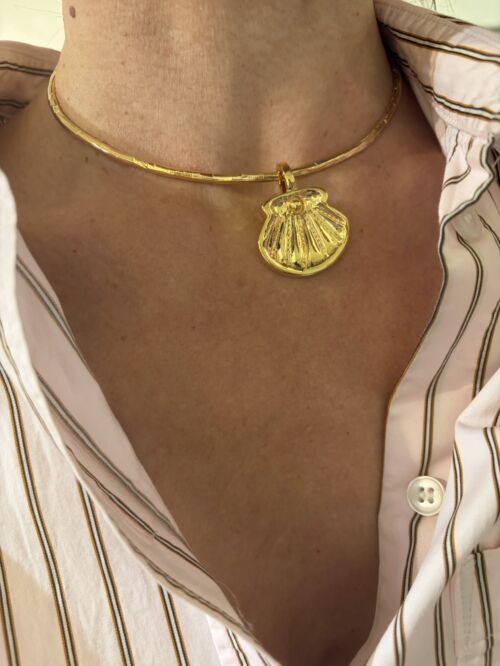 Pendentif Talisman Shell Pendant by Sande Paris bijoux Jewellery