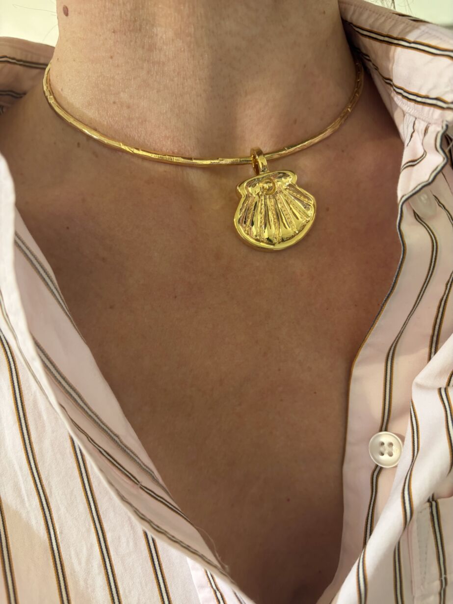 Pendentif Talisman Shell Pendant by Sande Paris bijoux Jewellery