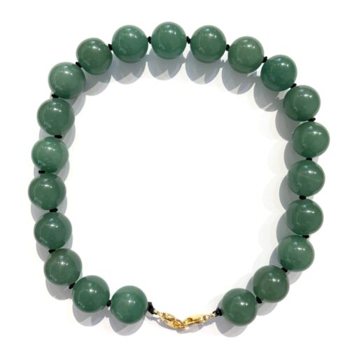 Large necklace collier aventurine by Sande Paris