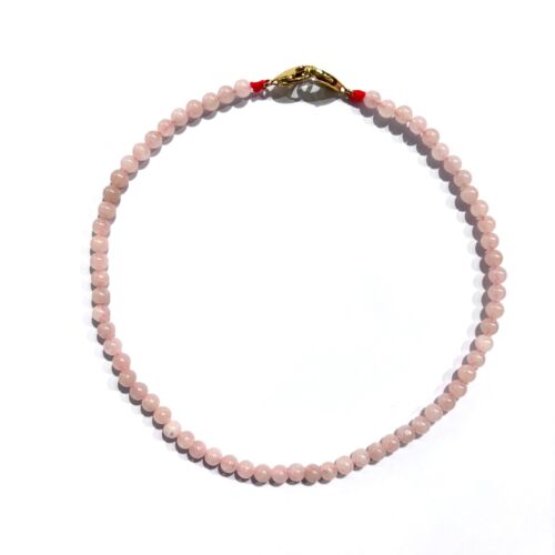 collier necklace petites pierres Quartz Rose by Sande Paris bijoux