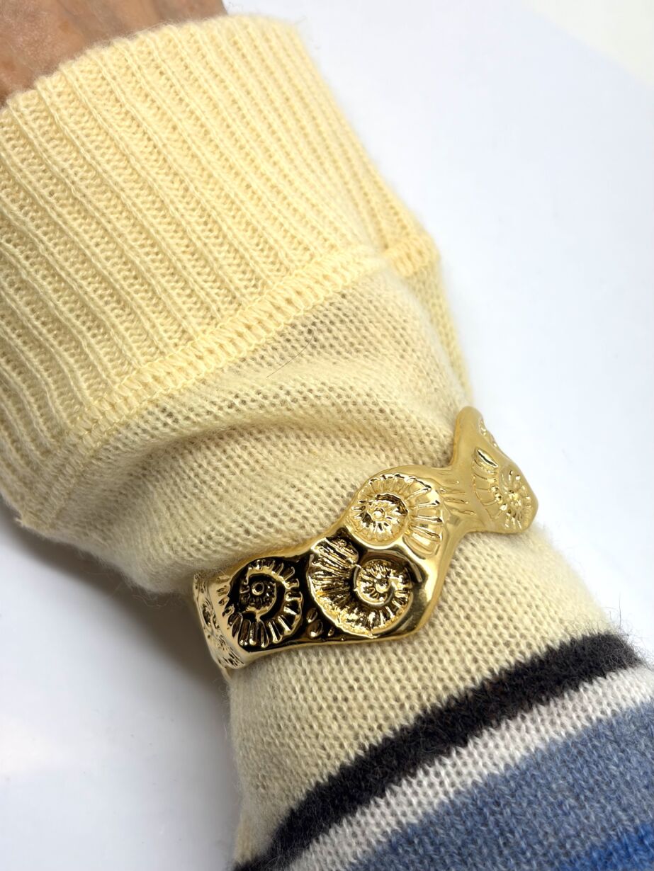 Jonc Bangle CALYPSO gold plated by SANDE PARIS